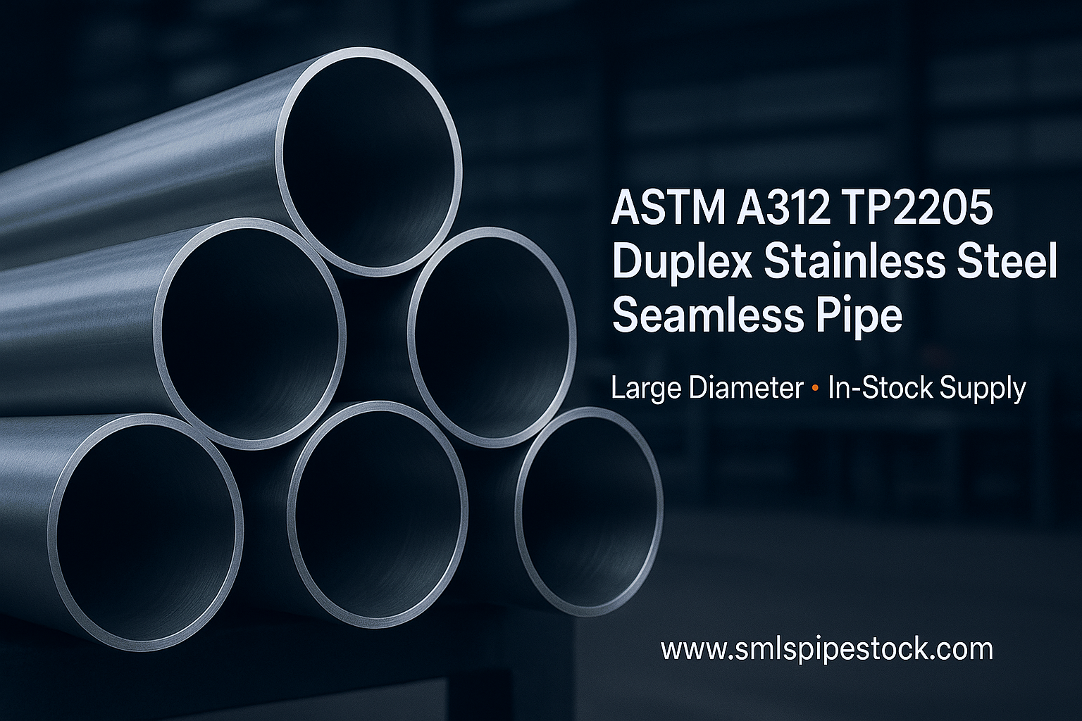 ASTM A312 TP2205 مزدوجة الفولاذ المقاوم للصدأ أنبوب سلس