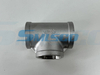 ASTM CF8M 316 TEE الفولاذ المقاوم للصدأ BSP DN100 150LB المياه الصناعية في المخزون