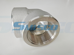 ASTM A182 B16.11 316L الكوع 90 ° 1 1/4 `` الفولاذ المقاوم للصدأ مزورة تركيب الأنابيب الصناعة الكيميائية